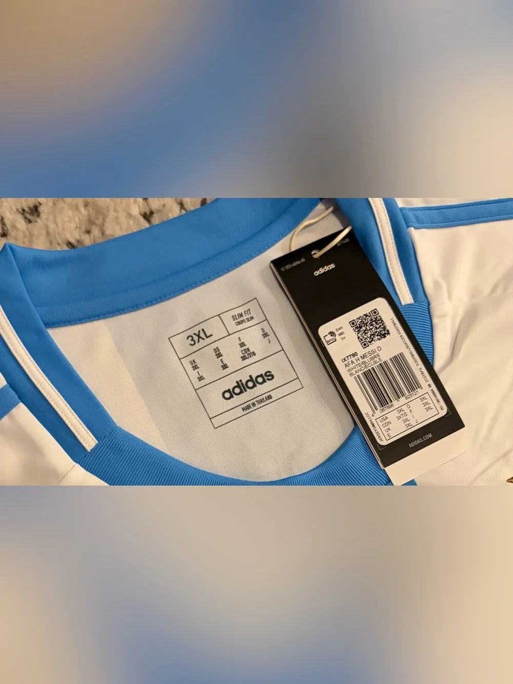Adidas Authentic Argentina 2024 Team IX7790 Messi #10 Jersey Men’s Sz: 3XL